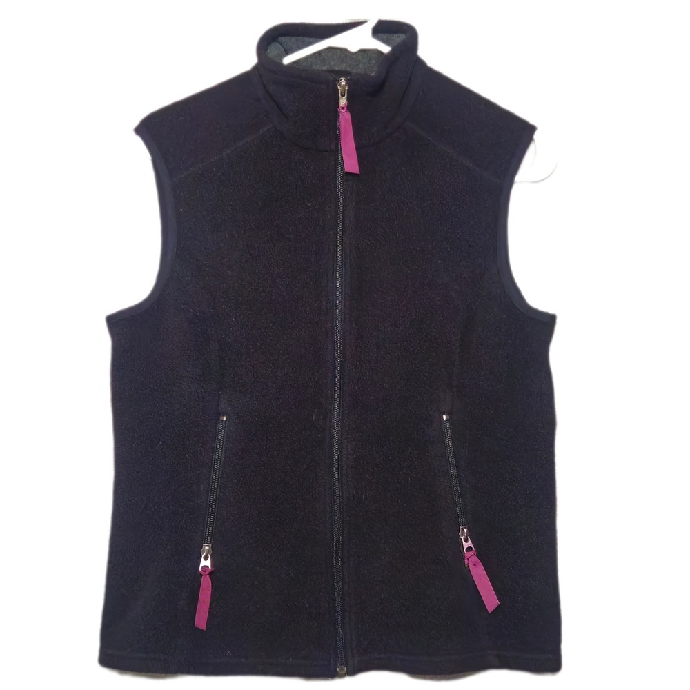 Patagonia Synchilla Fleece Vest Womens M Black Gorpcore Full Zip 281638P